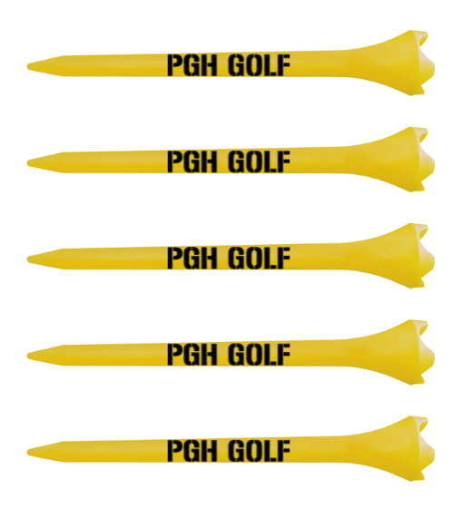 Pittsburgh Golf Plastic Tees (10 Pack)