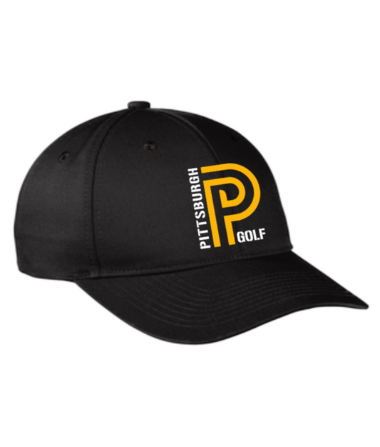 Pittsburgh Golf, Black Curved, hat